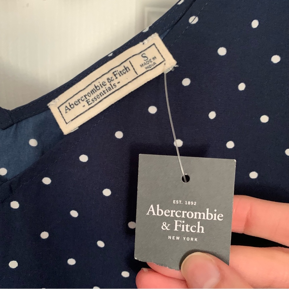 Retro A&F Navy & White Polkadot Camisole - Picture 8 of 10